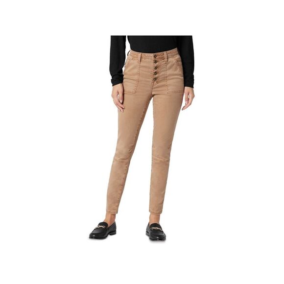 JOIE Womens Brown Pocketed Button Fly Skinny Zip-cuffs High Waist Pants 27